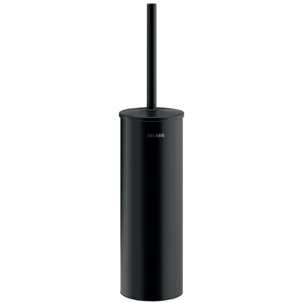 Delabie Be-line porte-brosse avec couvercle - montage mural - noir inox mat