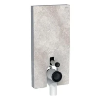 Geberit Monolith module sanitaire pour WC au sol - 1010 mm - habillage frontal en grès-céramique look ardoise - Aluminium