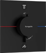 Hansgrohe Showerselect Comfort E robinet thermostatique encastré pour 2 fonctions - noir mat