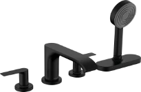 Hansgrohe Vivenis mitigeur bain 4-trous avec Sbox New - noir mat