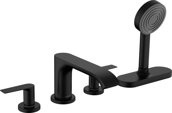 Hansgrohe Vivenis mitigeur bain 4-trous avec Sbox New - noir mat