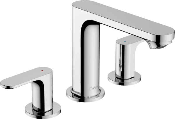 Hansgrohe Rebris S mélangeur lavabo (3 poignées) avec vidage - chromé