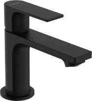 Hansgrohe Rebris E 80 mitigeur lavabo Coolstart sans vidage - noir mat