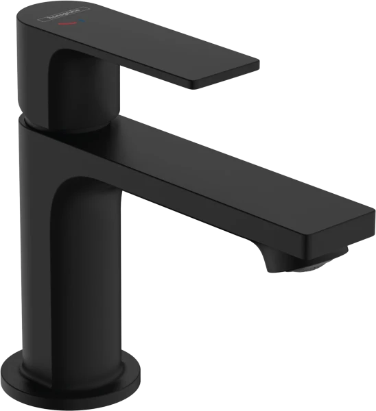 Hansgrohe Rebris E 80 mitigeur lavabo Coolstart sans vidage - noir mat