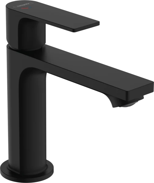 Hansgrohe Rebris E 110 mitigeur lavabo sans vidage - noir mat - démarrage à froid