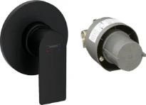 Hansgrohe Rebris E mitigeur douche encastré  - noir matt