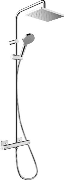 Hansgrohe Vernis Shape Showerpipe E robinet thermostatique douche écosmart - chromé