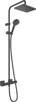 Hansgrohe Vernis Shape Showerpipe E robinet thermostatique douche écosmart - noir mat