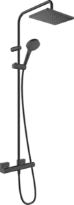 Hansgrohe Vernis Shape Showerpipe E avec robinet thermostatique douche - noir mat