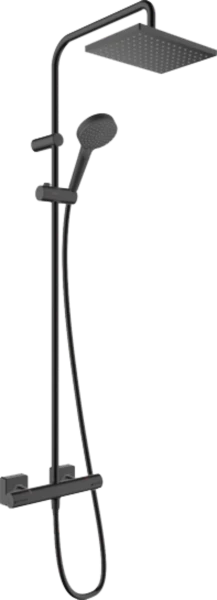 Hansgrohe Vernis Shape Showerpipe E avec robinet thermostatique douche - noir mat