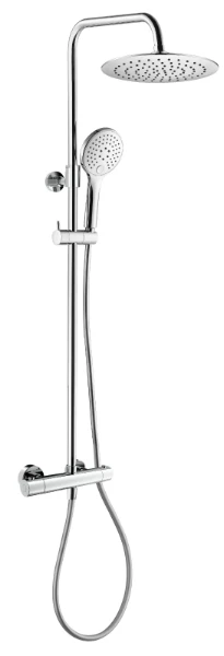 Procasa Rondo set de douche Safetouch hauteur réglable - chromé
