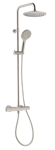 Procasa Rondo set de douche Safetouch hauteur réglable - brossé