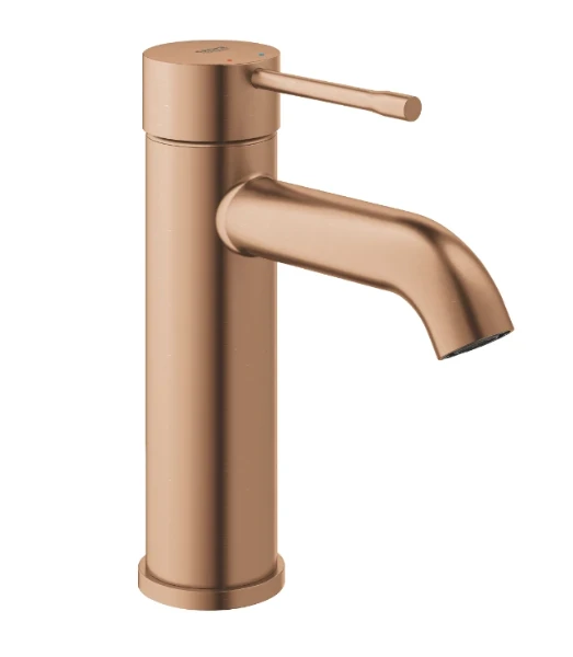 Grohe Essence New mitigeur lavabo corps lisse S - Brushed Warm Sunset