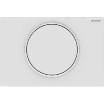 Geberit Sigma 10 plaque de commande - blanc mat / blanc