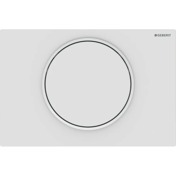 Geberit Sigma 10 plaque de commande - blanc mat / blanc