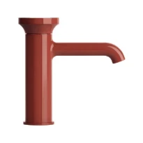 Gessi Origini mitigeur lavabo avec vidage et flexibles de raccordement. Insert en finition inclus. Combiner avec finitions differentes avec insert 66600 ou insert ART 66602 - Glossy coral