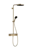 Hansgrohe Pulsify S 260 Showerpipe 1jet écosmart avec Showertablette Select 400 - bronze brossé