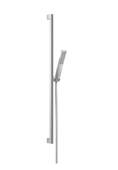Hansgrohe Pulsify E Set de douche 1jet EcoSmart+ Unica avec barre de douche 90cm chromé
