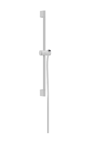 Hansgrohe Unica Barre de douche Pulsify S 65 cm avec Push Slider et flexible Matt White