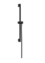 Hansgrohe Unica barre de douche Pulsify S 650 mm avec pièce coulissante/push et flexible de douche 1600 mm - noir mat