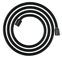 Hansgrohe Designflex textile flexible de douche 2000 mm - noir chromé brossé