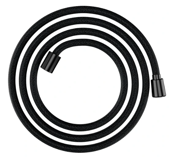Hansgrohe Designflex textile flexible de douche 2000 mm - noir chromé brossé