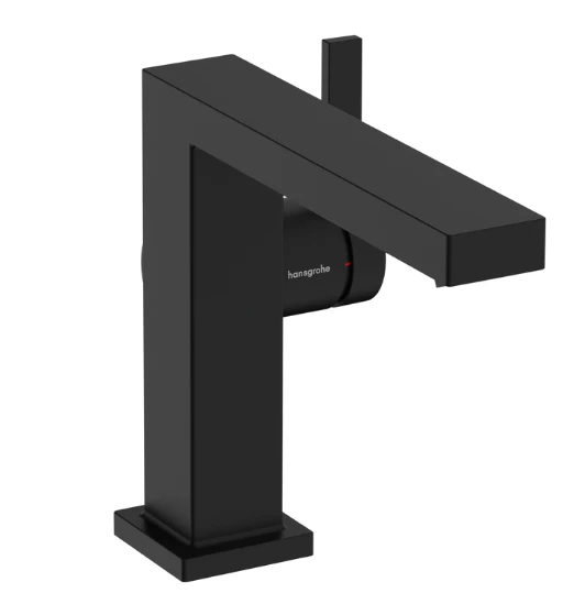 Hansgrohe Tecturis E 110 mitigeur lavabo Fine CoolStart avec Push-Open - noir mat