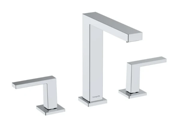 Hansgrohe Tecturis E Mélangeur lavabo 3 trous 150 avec vidage Push-Open chromé