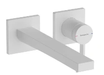 Hansgrohe Tecturis E Mitigeur lavabo encastrée, avec bec 22,5 cm Matt White