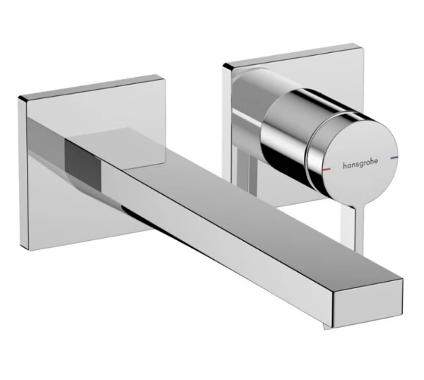 Hansgrohe Tecturis E mitigeur lavabo pour montage mural avec bec 225 mm - chromé