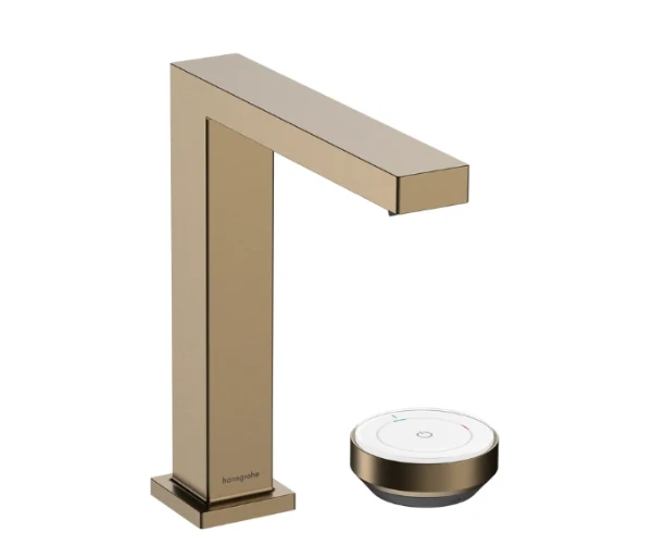Hansgrohe Tecturis E Mélangeur lavabo 2 trous 150 CoolStart avec garniture de vidage Brushed Bronze