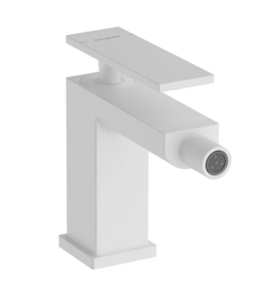 Hansgrohe Tecturis E Mitigeur de bidet avec vidage Push-Open Matt White