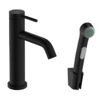 Hansgrohe Tecturis S Mitigeur lavabo 110 avec douchette bidette et flexible de douche 160 cm Matt Black