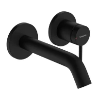 Hansgrohe Tecturis S mitigeur lavabo pour modèle encastré montage mural avec bec 165 mm - noir mat