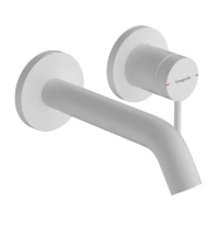 Hansgrohe Tecturis S mitigeur lavabo pour modèle encastré montage mural avec bec 165 mm - blanc mat