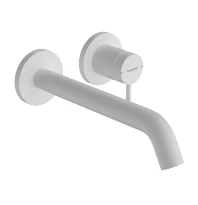 Hansgrohe Tecturis S mitigeur lavabo pour modèle encastré montage mural avec bec 225 mm - blanc mat