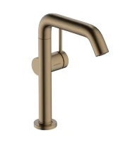 Hansgrohe Tecturis S 210 mitigeur lavabo Fine CoolStart avec bec pivotant et Push-Open - vidage bronze brossé