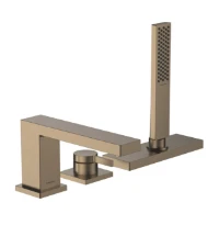 Hansgrohe Tecturis E Mitigeur de baignoire 3 trous pour rebord de baignoire avec sBox Brushed Bronze