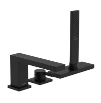 Hansgrohe Tecturis E Mitigeur de baignoire 3 trous pour rebord de baignoire avec sBox Matt Black