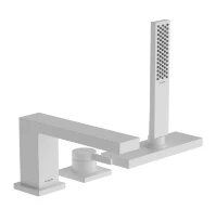 Hansgrohe Tecturis E Mitigeur de baignoire 3 trous pour rebord de baignoire avec sBox Matt White