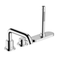 Hansgrohe Tecturis S mitigeur bain 3-trous sur gorge avec Sbox - chromé