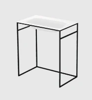 Bette Lux Shape lavabo 800 x 495 mm - blanc - sans trou de robinet - sans trop-plein