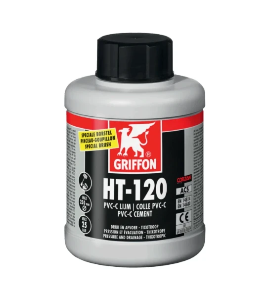Griffon HT-120 pvc - C lijm voor druk PVC flacon 500ml