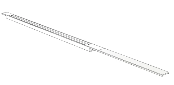 Carrodrain Twiggi Extra grille d'extension  300 mm - White