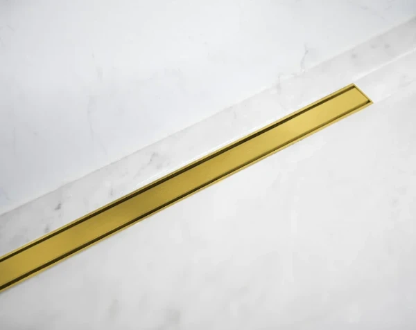 Carrodrain Cayman rigole de douche 900 mm - Gold - hauteur 60 mm - débit 31 l/min