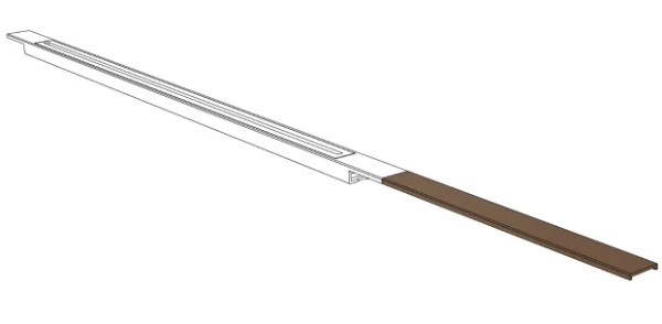Carrodrain Twiggi Extra grille d'extension  300 mm - Bronze