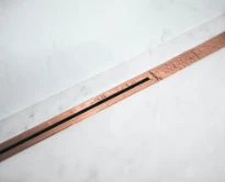Carrodrain Twiggi XL rigole de douche avec grille 100-160 mm - Bronze - hauteur d'encastrement 56 mm - débit 31 l/m