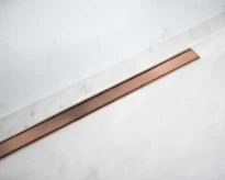 Carrodrain Cayman rigole de douche avec grille 700 mm - Bronze - hauteur d'encastrement 60 mm - débit 31 l/min