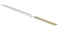 Carrodrain Twiggi Extra grille d'extension  300 mm - Champagne