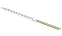 Carrodrain Twiggi Extra grille d'extension  600 mm - Champagne